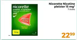 Trekpleister Nicorette nicotine pleister 15 mg aanbieding