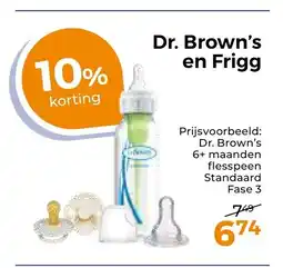 Trekpleister Dr. Brown's en Frigg aanbieding