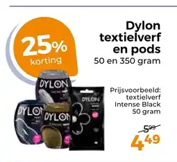 Trekpleister Dylon textielverf en pods aanbieding