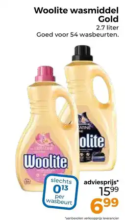 Trekpleister Woolite wasmiddel Gold aanbieding