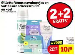 Kruidvat Gillette Venus Navulmesjes en Satin Care Scheerschuim aanbieding
