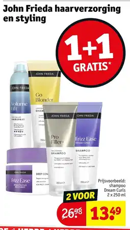 Kruidvat John Frieda Haarverzorging en Styling aanbieding