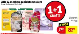 Kruidvat Alle A-Merken Gezichtsmaskers aanbieding