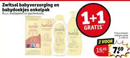 Kruidvat Zwitsal babyverzorging en babydoekjes enkelpak aanbieding