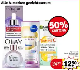 Kruidvat Alle A-Merken Gezichtsserum aanbieding