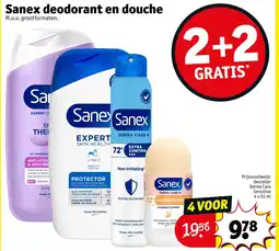 Kruidvat Sanex Deodorant en Douche aanbieding