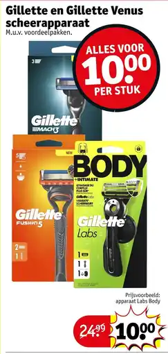 Kruidvat Gillette en Gillette Venus Scheerapparaat aanbieding