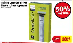 Kruidvat Philips OneBlade First Shave Scheerapparaat aanbieding