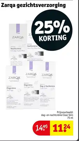 Kruidvat Zarqa Gezichtsverzorging aanbieding