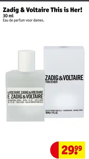 Kruidvat Zadig & Voltaire This is Her! aanbieding