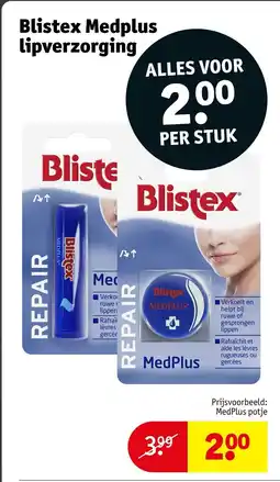 Kruidvat Blistex Medplus Lipverzorging aanbieding