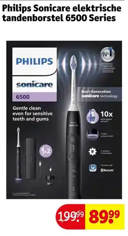 Kruidvat Philips Sonicare elektrische tandenborstel 6500 Series aanbieding