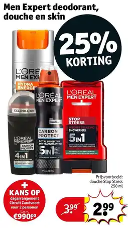 Kruidvat Men Expert Deodorant, Douche en Skin aanbieding