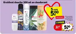 Kruidvat Kruidvat Douche 300 mL en Deodorant aanbieding