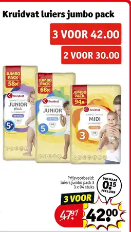Kruidvat Kruidvat luiers jumbo pack aanbieding