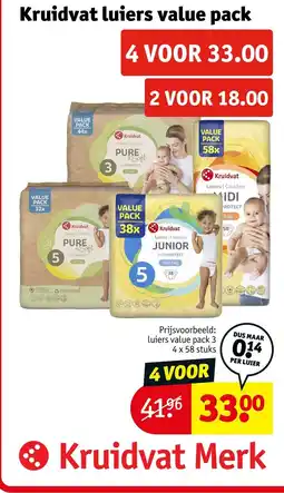Kruidvat Kruidvat luiers value pack aanbieding