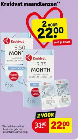 Kruidvat Kruidvat Maandlenzen aanbieding