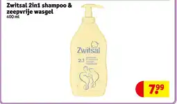 Kruidvat Zwitsal 2in1 shampoo & zeepvrije wasgel aanbieding
