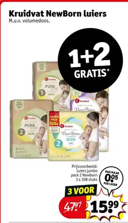 Kruidvat Kruidvat NewBorn luiers aanbieding