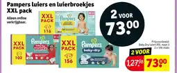 Kruidvat Pampers luiers en luierbroekjes XXL pack aanbieding