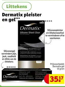 Kruidvat Dermatix pleister en gel aanbieding