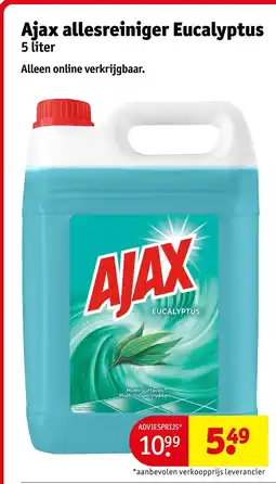 Kruidvat Ajax allesreiniger Eucalyptus aanbieding