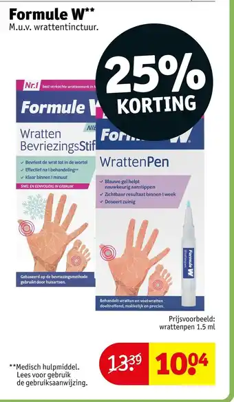 Kruidvat Formule W aanbieding