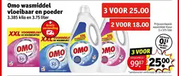 Kruidvat Omo wasmiddel vloeibaar en poeder aanbieding