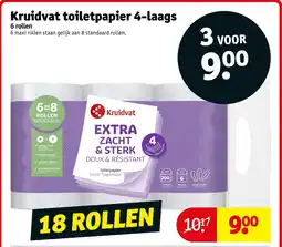Kruidvat Kruidvat toiletpapier 4-laags aanbieding
