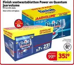 Kruidvat Finish vaatwastabletten Power en Quantum aanbieding