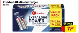 Kruidvat Kruidvat Alkaline batterijen aanbieding