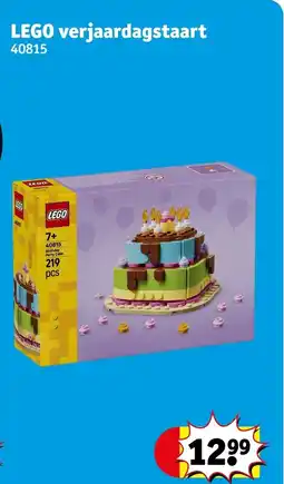Kruidvat LEGO verjaardagstaart aanbieding