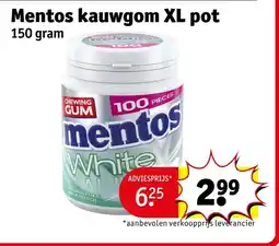 Kruidvat Mentos kauwgom XL pot aanbieding