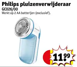 Kruidvat Philips Pluizenverwijderaar GC026/00 aanbieding