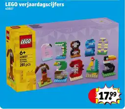 Kruidvat LEGO verjaardagscijfers aanbieding