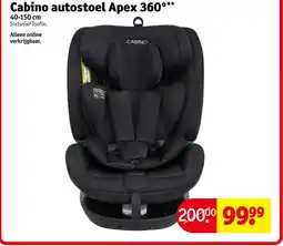 Kruidvat Cabino autostoel Apex 360° aanbieding