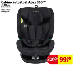 Kruidvat Cabino Autostoel Apex 360° aanbieding
