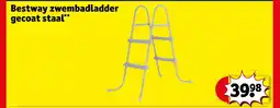 Kruidvat Bestway zwembadladder gecoat staal aanbieding