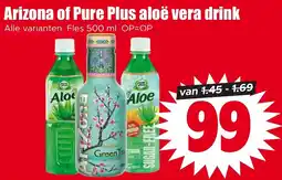Dirk Arizona of Pure Plus aloë vera drink aanbieding