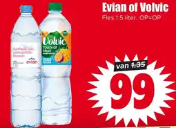 Dirk Evian of Volvic aanbieding