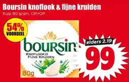 Dirk Boursin knoflook & fijne kruiden aanbieding