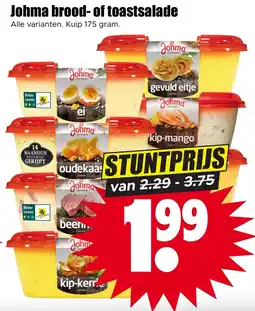 Dirk Johma brood- of toastsalade aanbieding