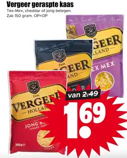 Dirk Vergeer geraspte kaas aanbieding