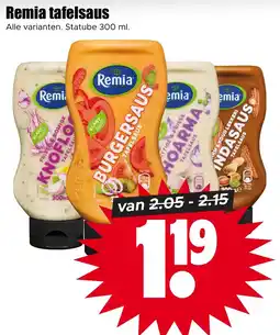 Dirk Remia tafelsaus aanbieding