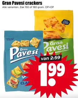Dirk Gran Pavesi crackers aanbieding