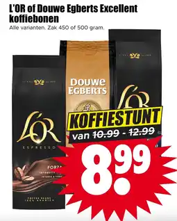 Dirk L'OR of Douwe Egberts Excellent koffiebonen aanbieding