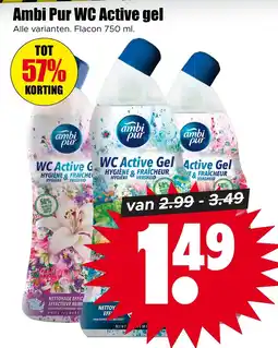 Dirk Ambi Pur WC Active gel aanbieding