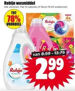 Dirk Robijn wasmiddel aanbieding
