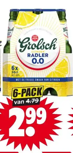 Dirk Grolsch citroen radler 0.0 aanbieding