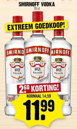 Dirk Smirnoff Vodka aanbieding